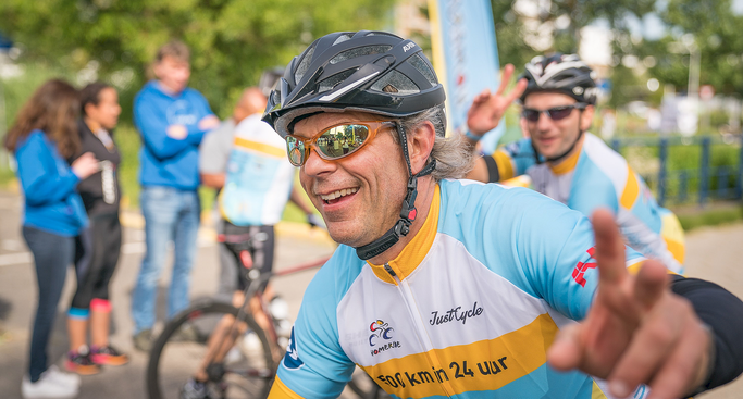 Duanne Moeser beim Charity-Event HomeRide